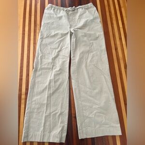 Cotton Candy Tan Trousers Relaxed Fit Elastic Waist